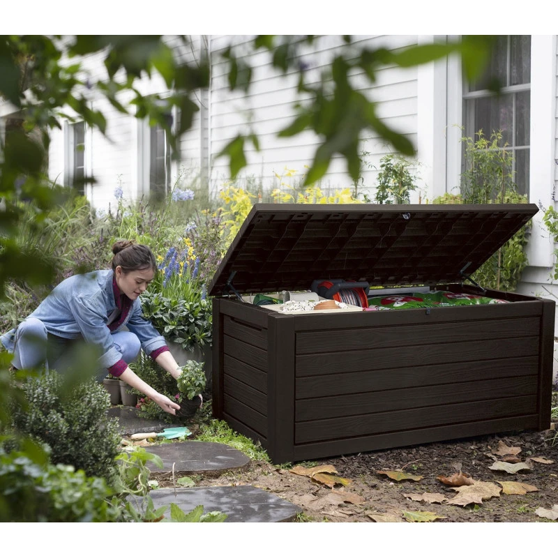 Coffre de jardin en résine marron 623L Northwood – Keter