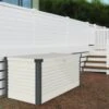 Coffre De Rangement En Métal Blanc 1000L Patio Box 1,46m² TRIMETALS
