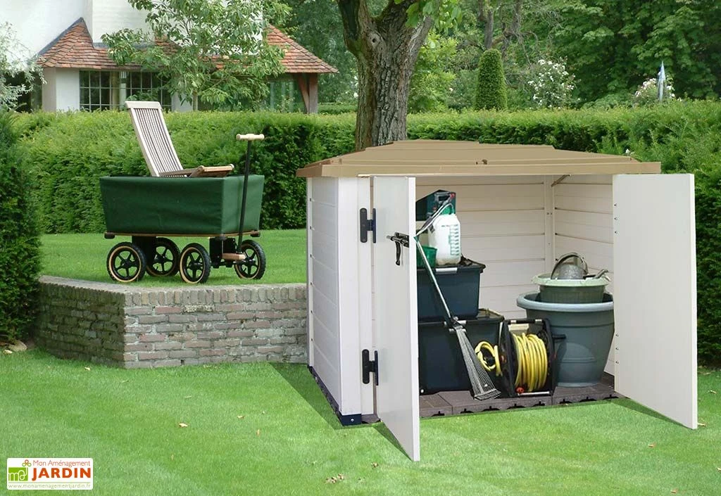 Coffre de Rangement Multifonction en PVC 1100L 122x82x130cm