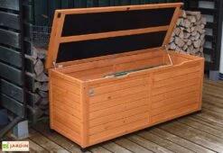 Coffre De Jardin En Bois De Pin Traité - 56 X 150 X 65 Cm