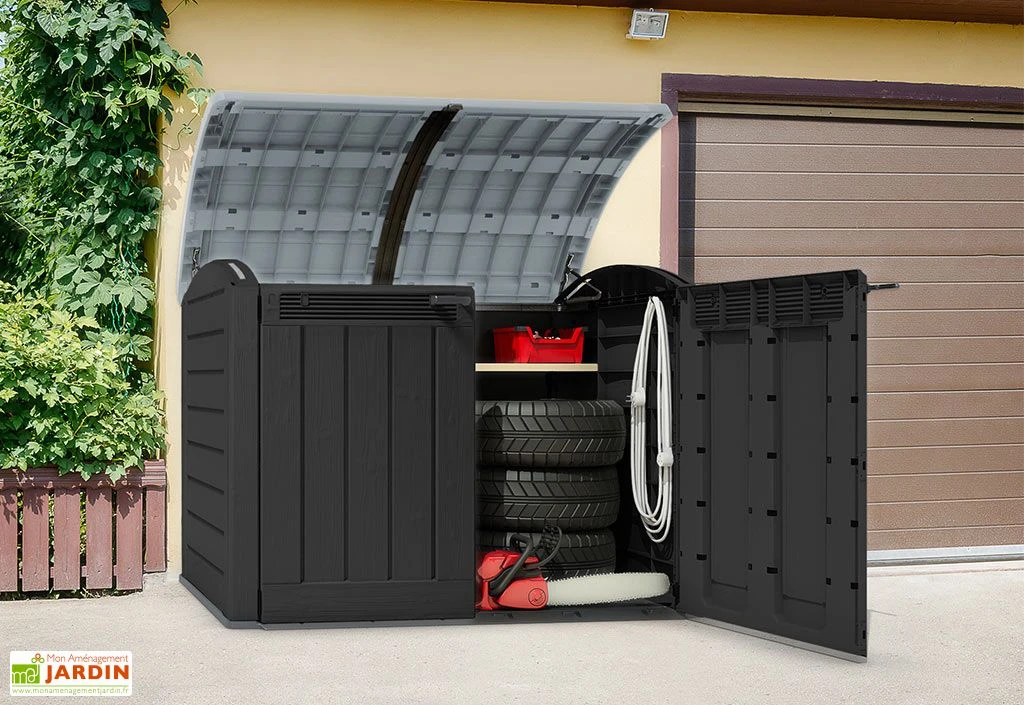 Coffre de Rangement Extérieur Multifonctions en Résine 2000 L