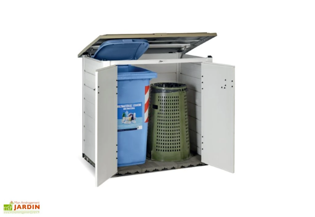 Coffre de Rangement Multifonction en PVC 1100L 122x82x130cm