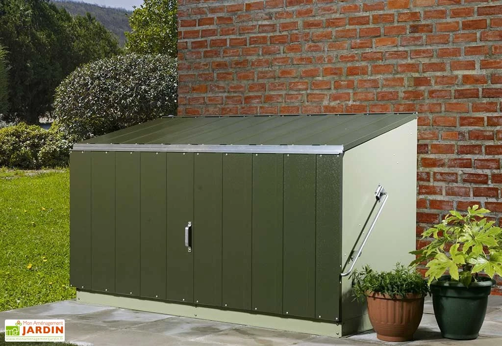 Coffre de Rangement Métal Storeguard Vert (196x89x113)