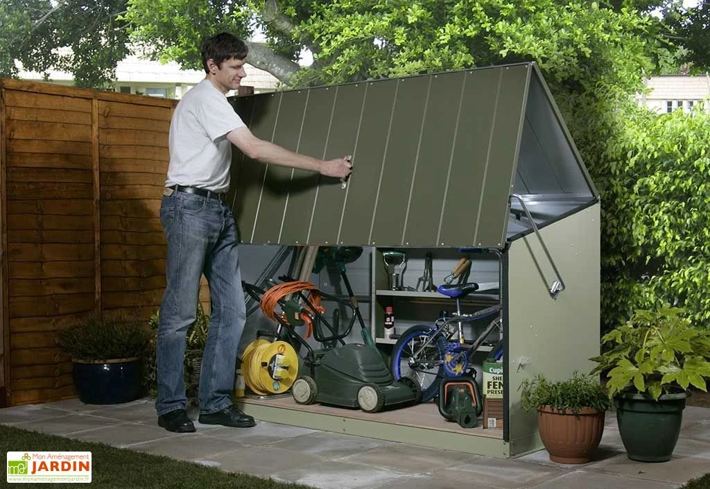 Coffre de Rangement Métal Storeguard Vert (196x89x113)