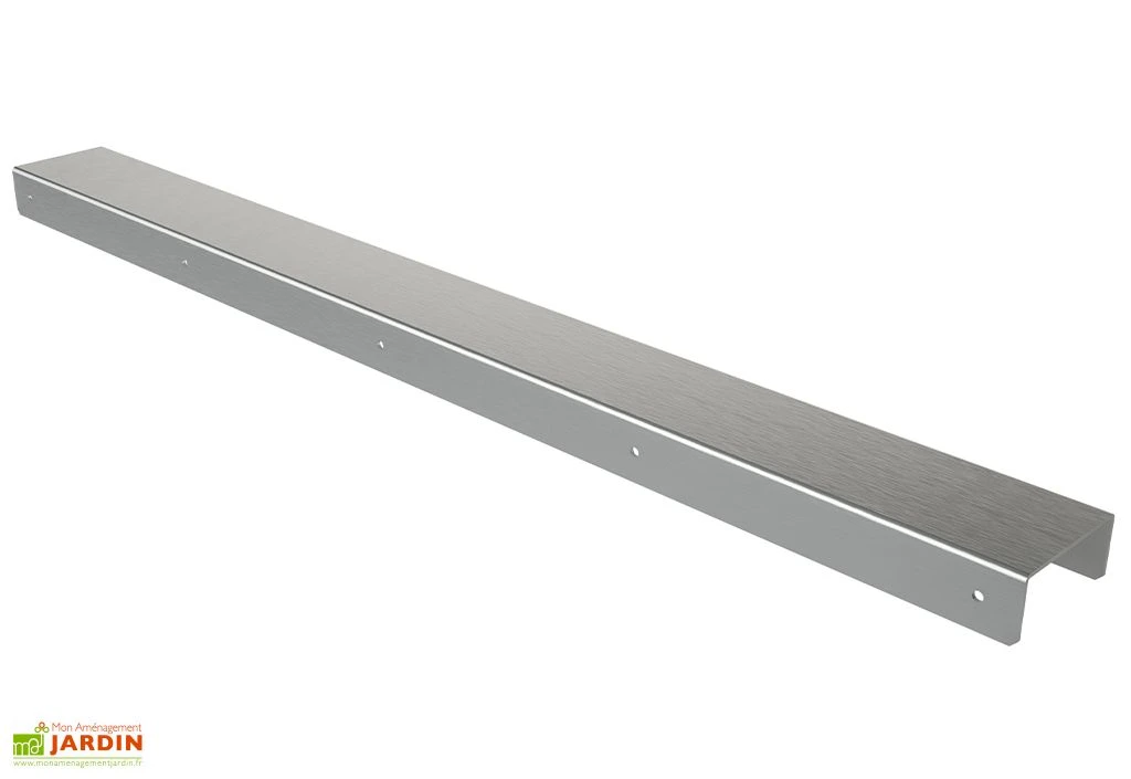 Connecteur pour cache poubelles en acier galvanisé 61,5 x 6,2 cm