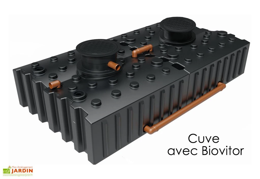 Cuve de récupération d’eau de pluie enterrée – 8000 L plate