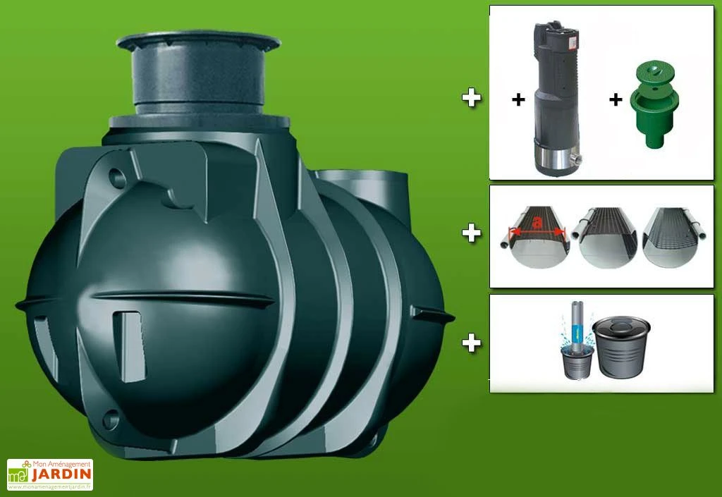 Cuve recuperateur eau Ready 2000 L