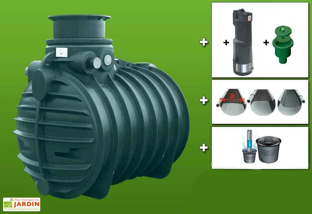 Cuve recuperateur eau Ready 3400 L