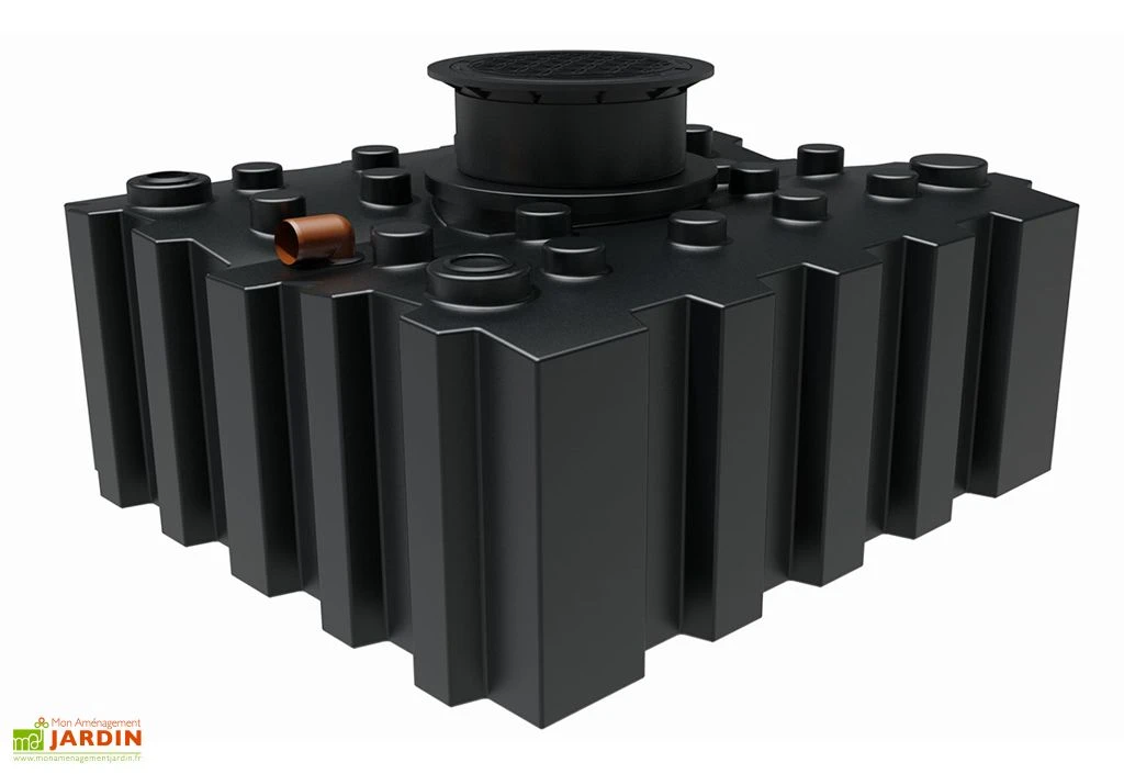 Cuve de récupération d’eau de pluie enterrée – 3000 L plate
