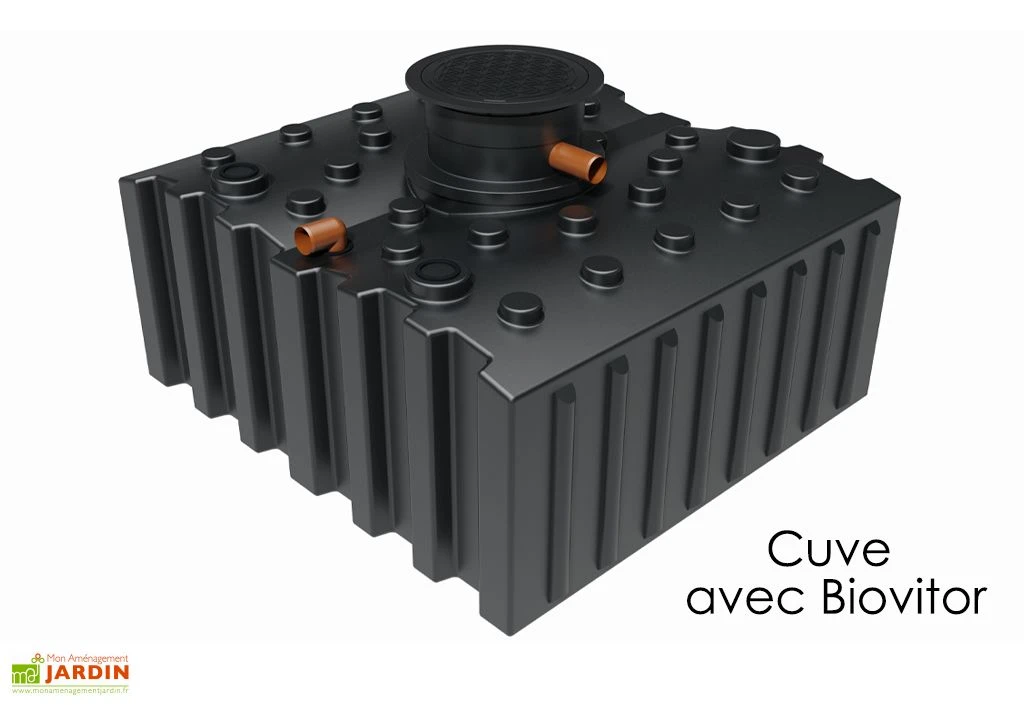 Cuve de récupération d’eau de pluie enterrée – 5000 L plate