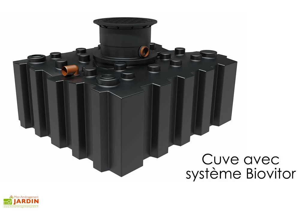 Cuve de récupération d’eau de pluie enterrée – 3000 L plate