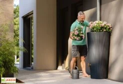 Garantia Cuve De Récupération D’eau De Pluie Décorative - ø 58 X 120 Cm