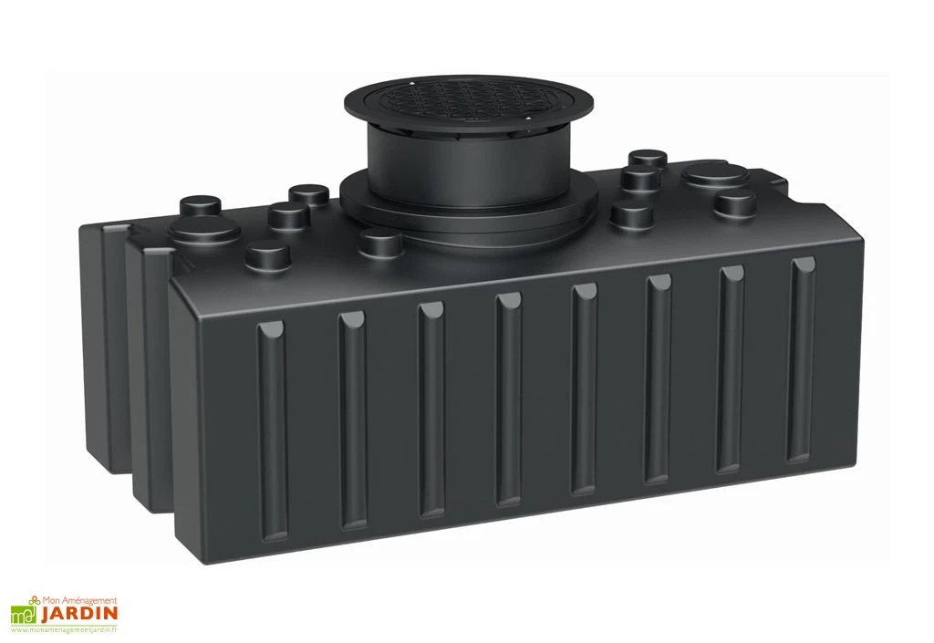 Cuve de récupération d’eau de pluie enterrée – 2000 L plate