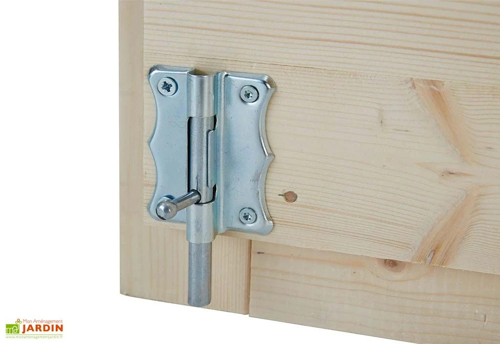 Abri à vélos en bois de sapin brut Cykel 2,1 m²