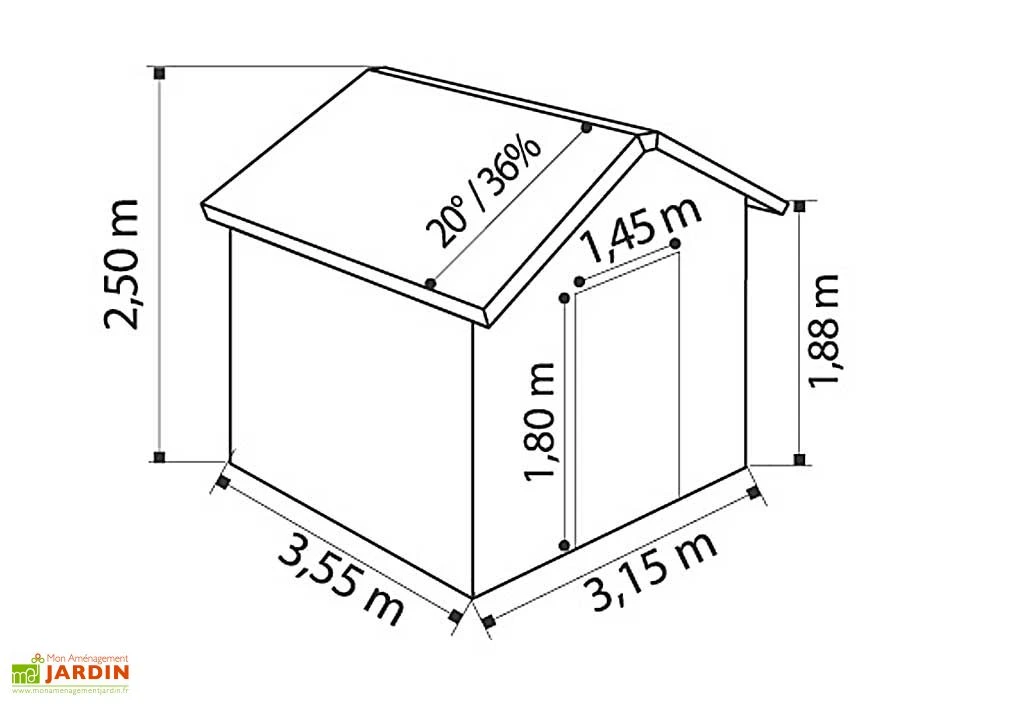Abri de Jardin PVC Utility 11