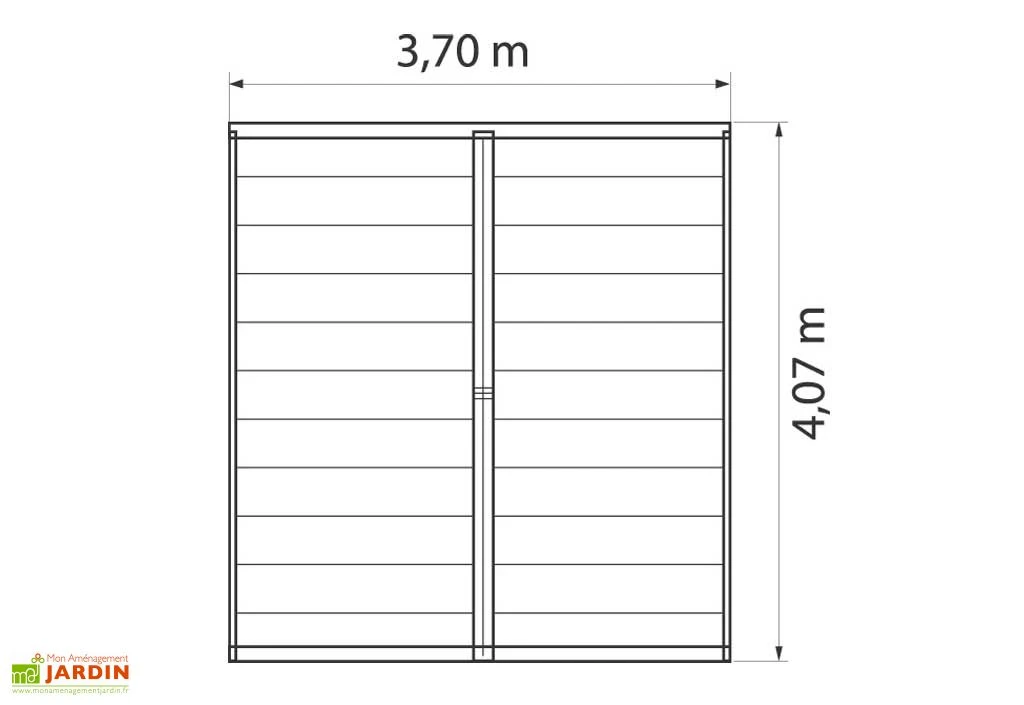 Abri de Jardin PVC Utility 11