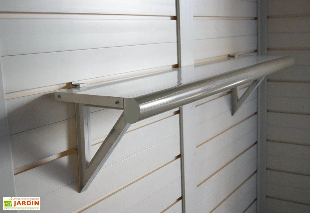 Kit 2 Etagères pour Abri de Jardin en PVC Evo