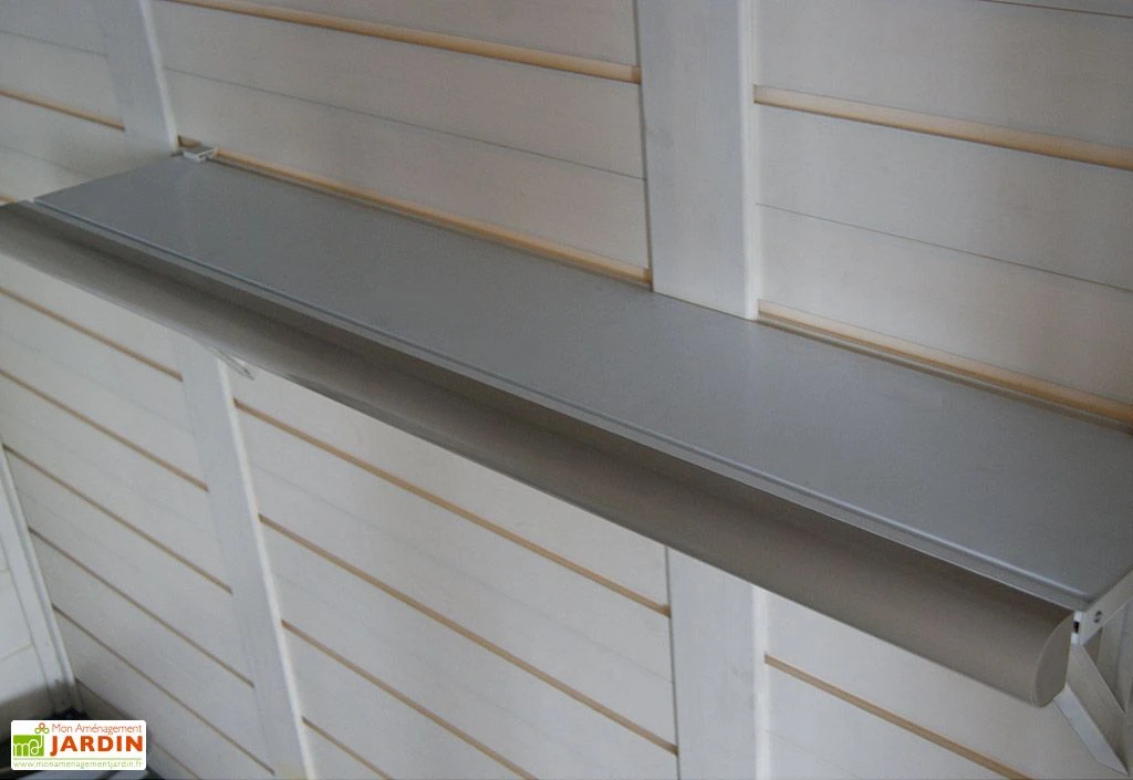 Kit 2 Etagères pour Abri de Jardin en PVC Evo