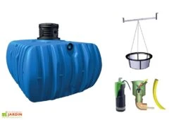 Garantia Cuve Enterrée Plate Kit Récupérateur D'Eau Flat Confort 5000 L