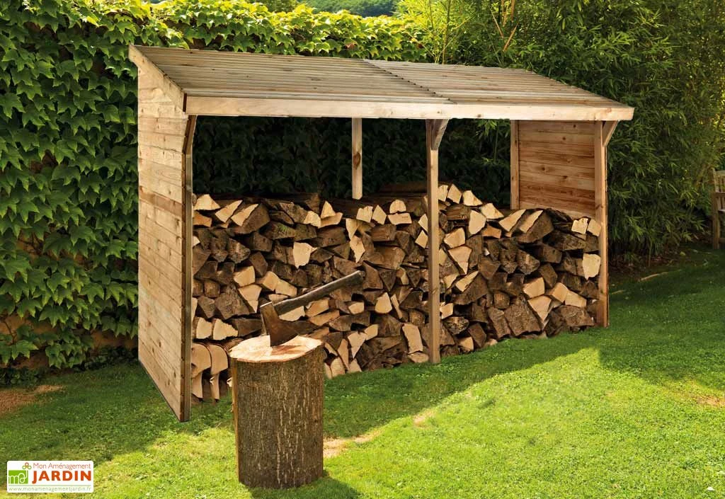 Abri Range-Bûches en Bois Montréal - 3,4 m³