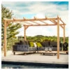 Pergola En Bois Lamellé-collé 300x300cm Linares – Maderland