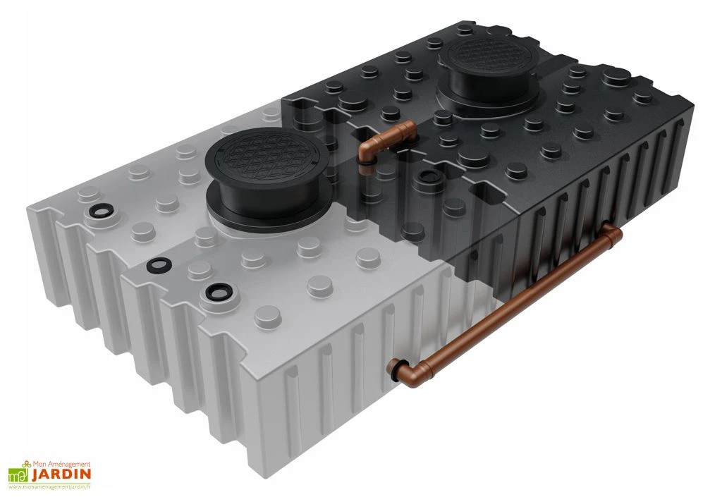 Cuve de récupération d’eau de pluie enterrée – 8000 L plate