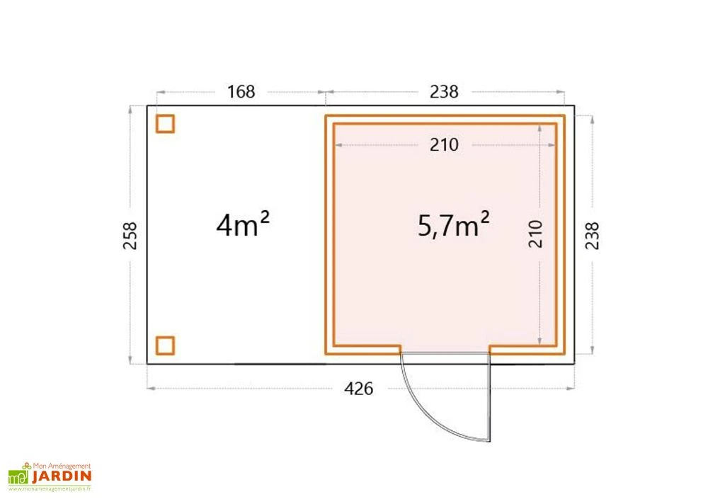 Abri de jardin en métal avec auvent Open Lounge anthracite – 9,7 m²