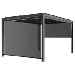 Store Latéral Anthracite 270cm Pour Pergola Bioclimatique En Aluminium X-METAL