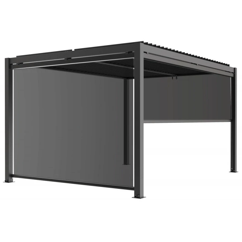 Store latéral anthracite 270cm pour pergola bioclimatique en aluminium X-METAL